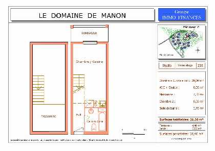 Studio + Mezzanine Lot Plan